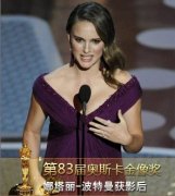 娜塔莉波特曼获第83届奥斯卡金像奖介绍资料最佳女主角